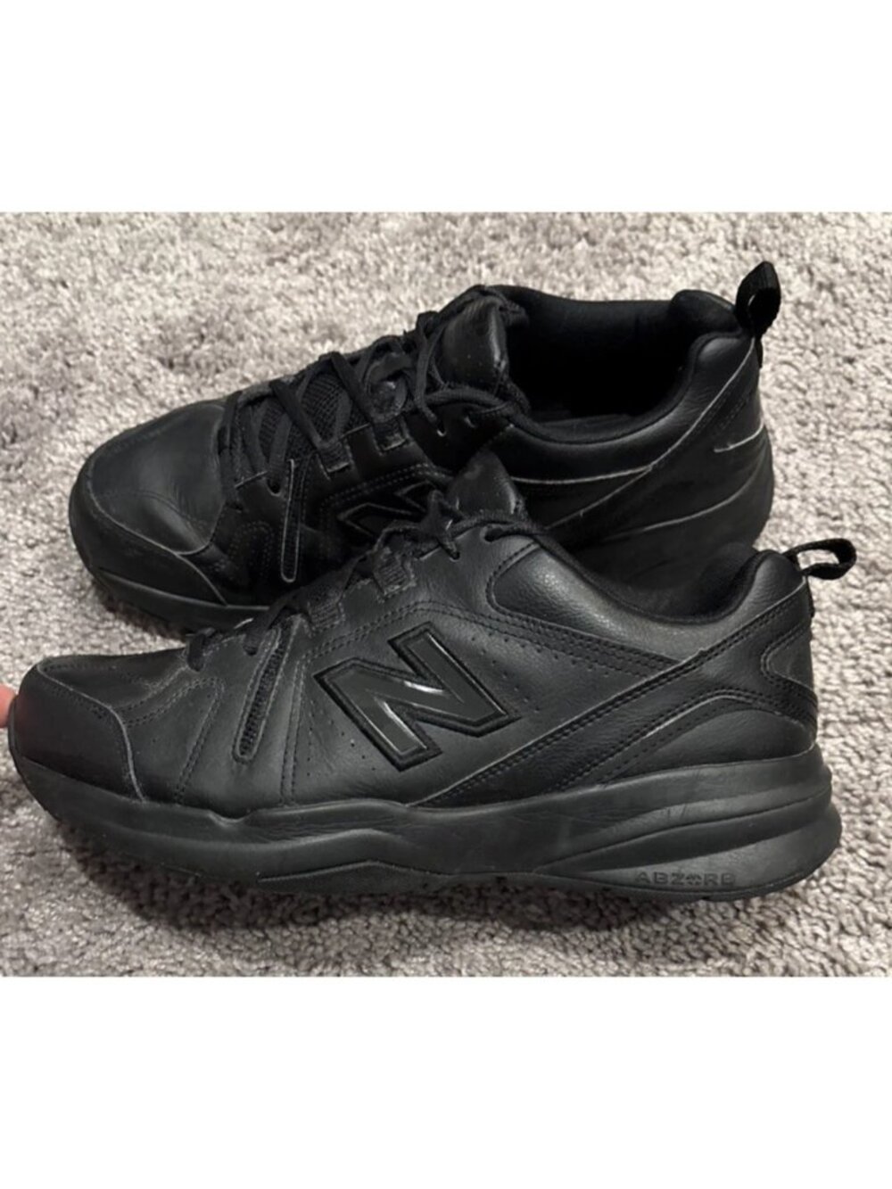 New Balance 608 v5 Mens 10 4E Extra Wide Black Slip Resistant Shoes MX608AB5